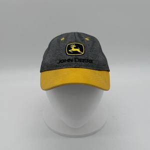 John Deere Toddler Black Yellow Hat/Cap Flexible Fit
